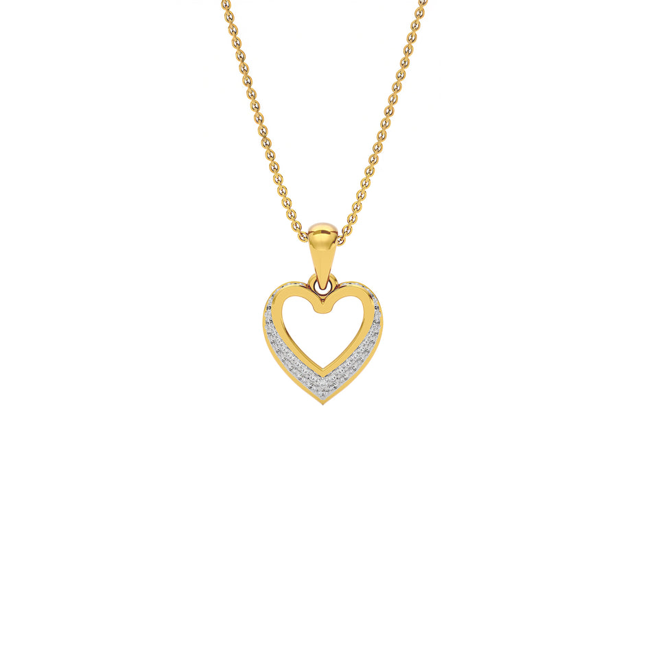 Diamond Whisper Pendant 18 KT / Yellow Gold