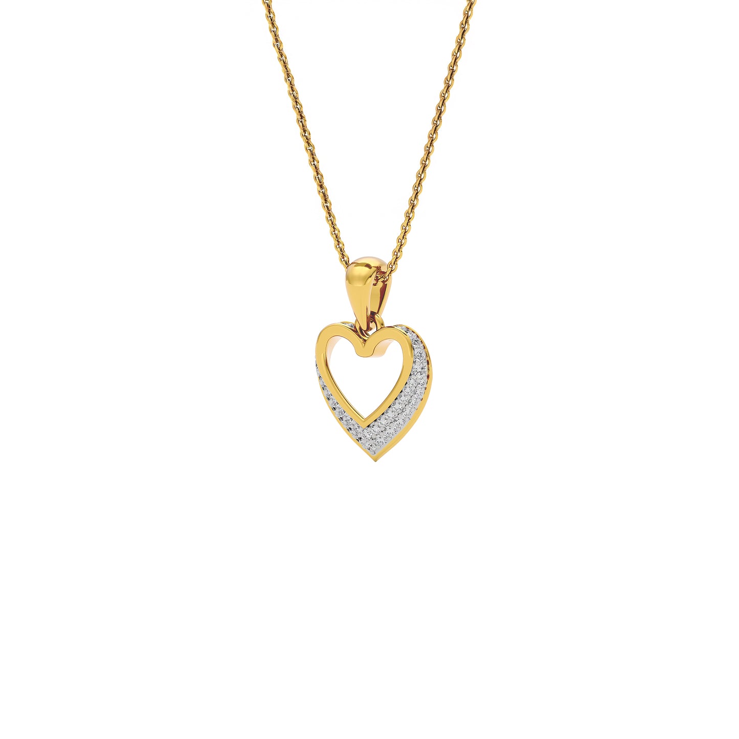 Diamond Whisper Pendant 18 KT / Yellow Gold