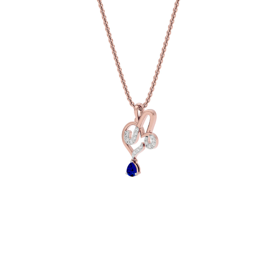 Ambitious 'A' Diamond Pendant 18 KT / Rose Gold