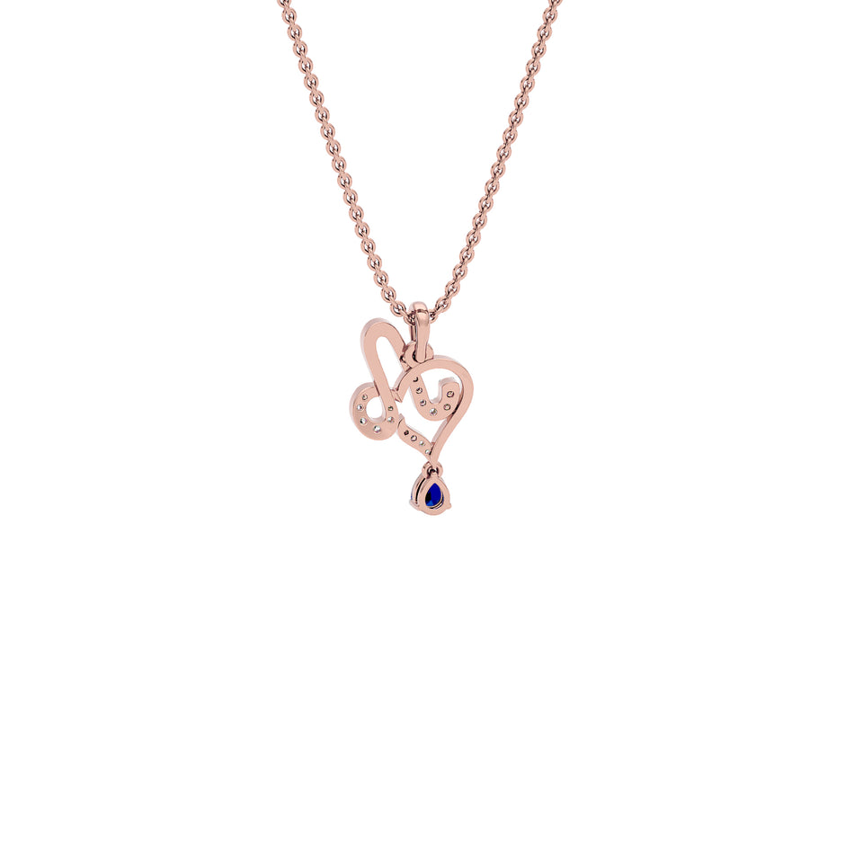 Ambitious 'A' Diamond Pendant 18 KT / Rose Gold