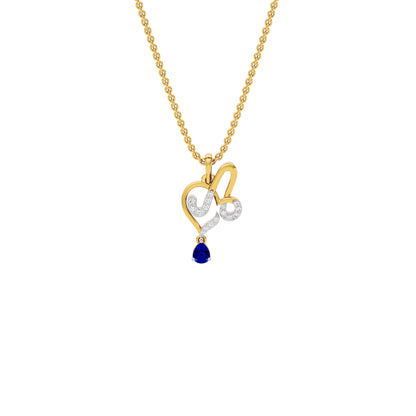Ambitious 'A' Diamond Pendant 18 KT / Yellow Gold