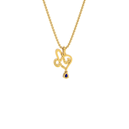 Ambitious 'A' Diamond Pendant 18 KT / Yellow Gold