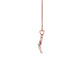 Beautiful ‘B’ Diamond Pendant 18 KT / Rose Gold