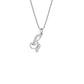 Beautiful ‘B’ Diamond Pendant 18 KT / White Gold