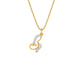 Beautiful ‘B’ Diamond Pendant 18 KT / Yellow Gold
