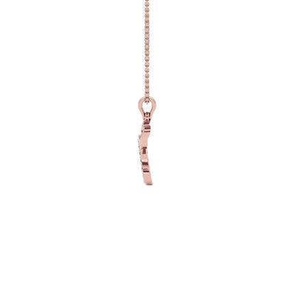 Confident ‘C’ Diamond Pendant 18 KT / Rose Gold