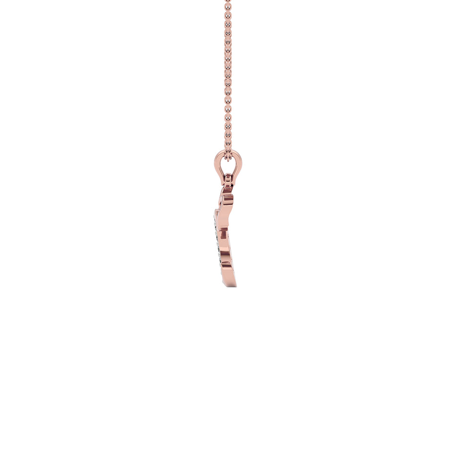 Confident ‘C’ Diamond Pendant 18 KT / Rose Gold