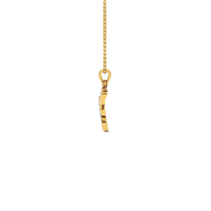 Confident ‘C’ Diamond Pendant 18 KT / Yellow Gold