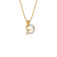 Dazzle ‘D’ Diamond Pendant 18 KT / Yellow Gold