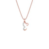 Extraordinary ‘E’ Diamond Pendant 18 KT / Rose Gold