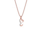 Extraordinary ‘E’ Diamond Pendant 18 KT / Rose Gold