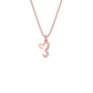 Extraordinary ‘E’ Diamond Pendant 18 KT / Rose Gold