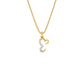 Extraordinary ‘E’ Diamond Pendant 18 KT / Yellow Gold