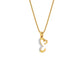 Extraordinary ‘E’ Diamond Pendant 18 KT / Yellow Gold