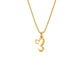 Extraordinary ‘E’ Diamond Pendant 18 KT / Yellow Gold