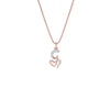 Glow-getter ‘G’ Diamond Pendant 18 KT / Rose Gold