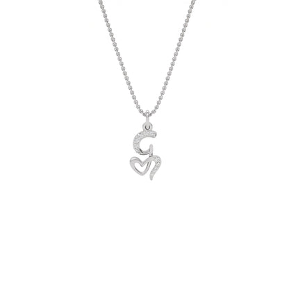 Glow-getter ‘G’ Diamond Pendant 18 KT / White Gold