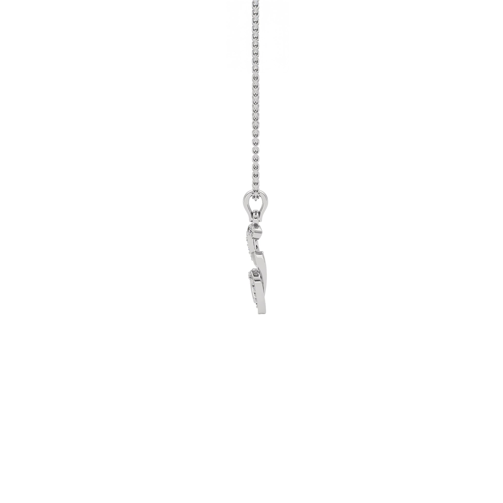 Glow-getter ‘G’ Diamond Pendant 18 KT / White Gold