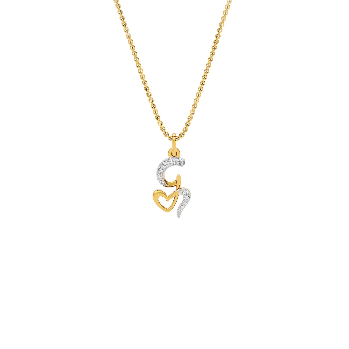 Glow-getter ‘G’ Diamond Pendant 18 KT / Yellow Gold