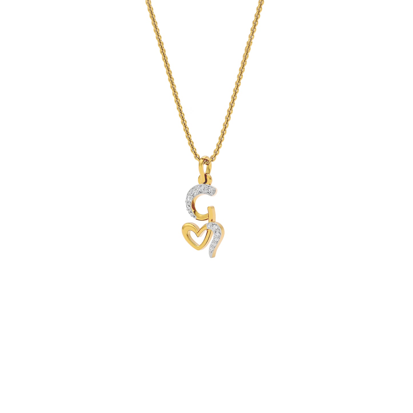 Glow-getter ‘G’ Diamond Pendant 18 KT / Yellow Gold