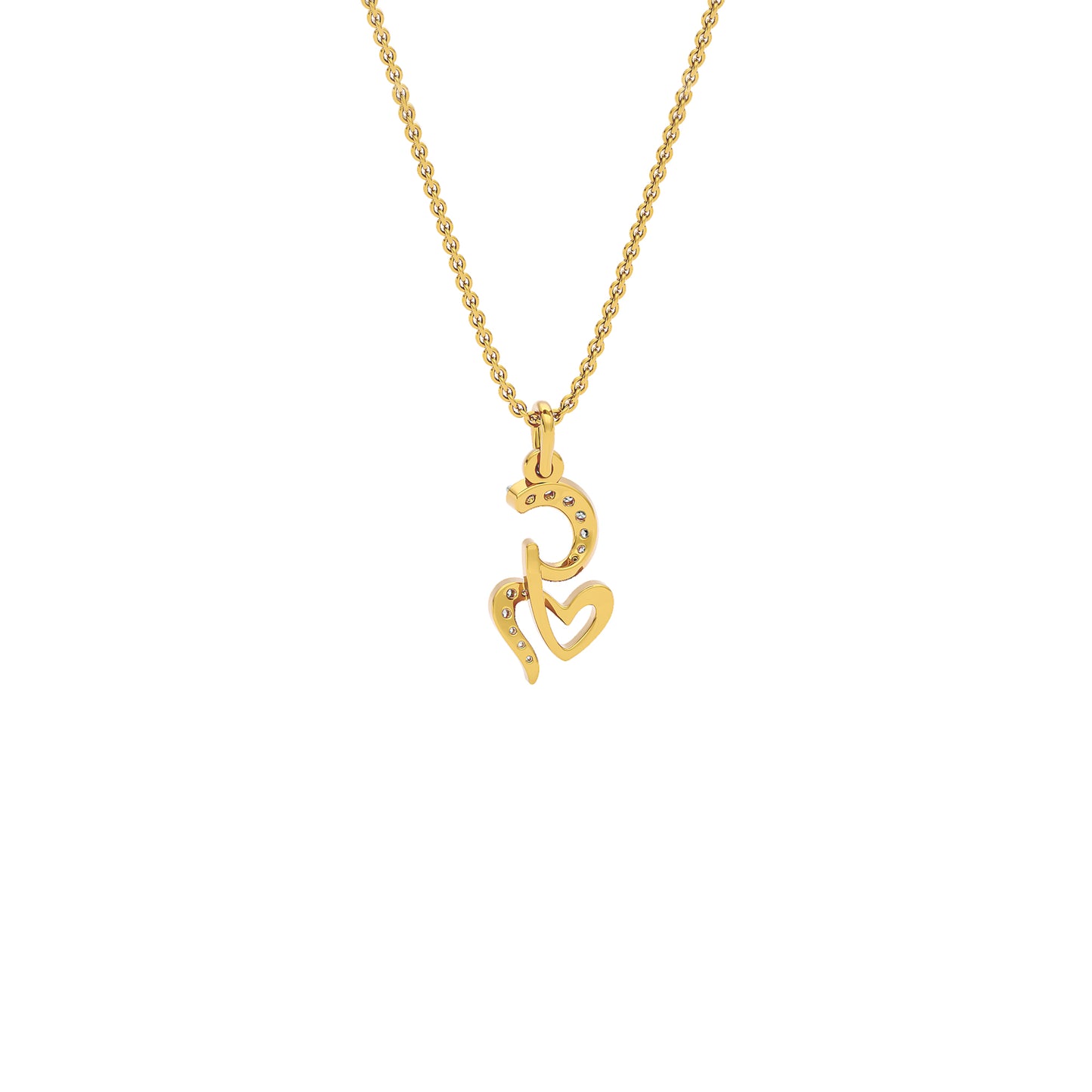 Glow-getter ‘G’ Diamond Pendant 18 KT / Yellow Gold