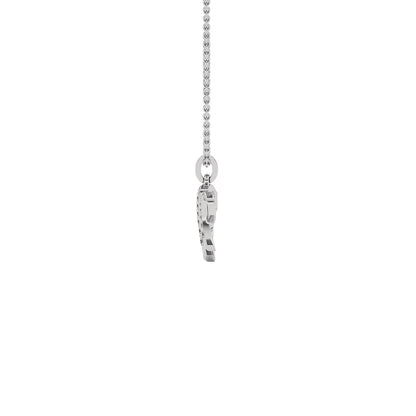 Humor at Heart ‘H’ Diamond Pendant 18 KT / White Gold