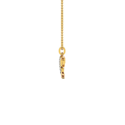 Humor at Heart ‘H’ Diamond Pendant 18 KT / Yellow Gold
