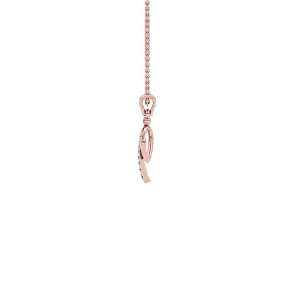 Independent ‘I’ Diamond Pendant 18 KT / Rose Gold