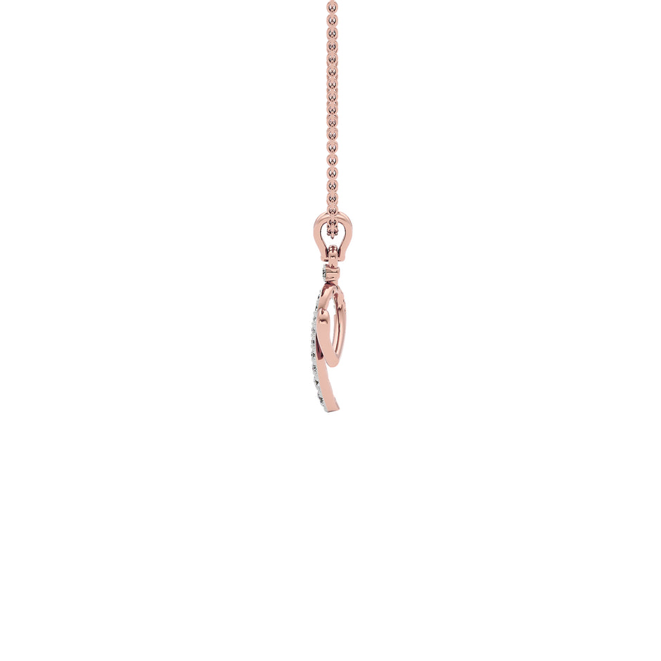 Independent ‘I’ Diamond Pendant 18 KT / Rose Gold