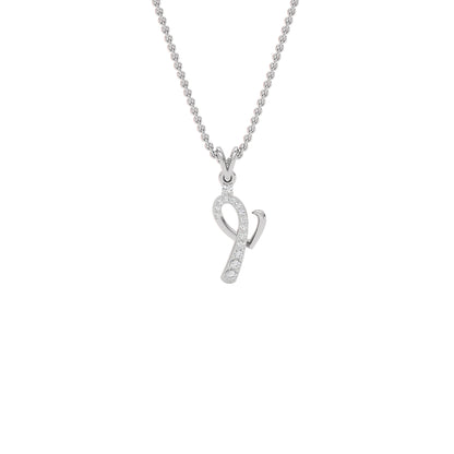 Independent ‘I’ Diamond Pendant 18 KT / White Gold