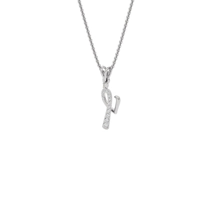 Independent ‘I’ Diamond Pendant 18 KT / White Gold