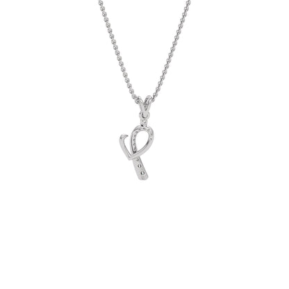 Independent ‘I’ Diamond Pendant 18 KT / White Gold