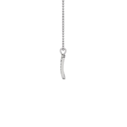 Jubliant ‘J’ Diamond Pendant 18 KT / White Gold