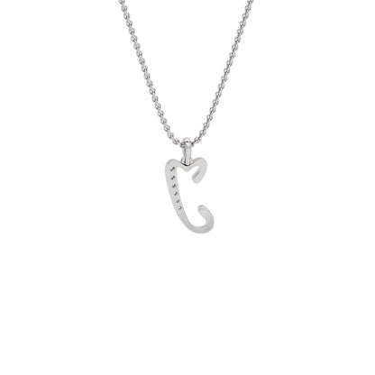 Jubliant ‘J’ Diamond Pendant 18 KT / White Gold