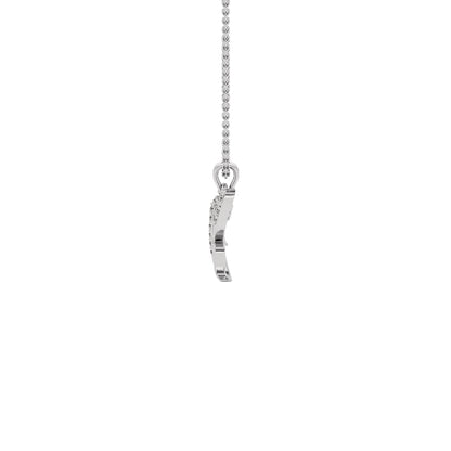 Kissable ‘K’ Diamond Pendant 18 KT / White Gold