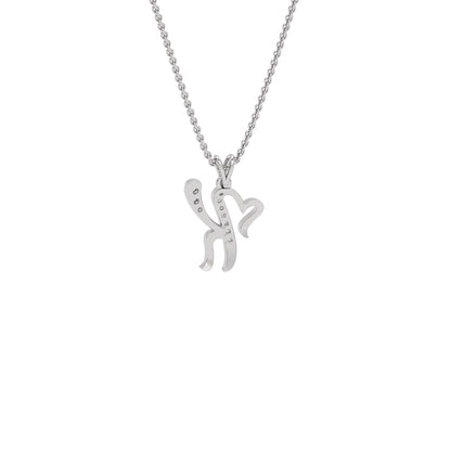 Kissable ‘K’ Diamond Pendant 18 KT / White Gold