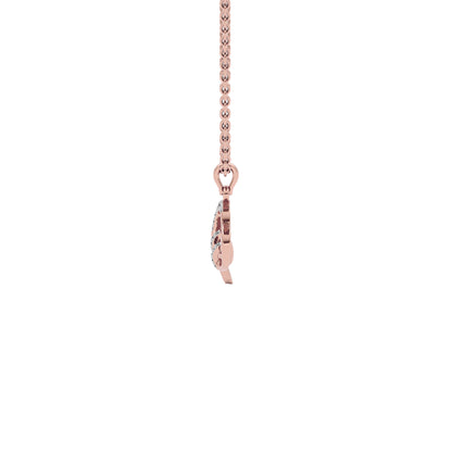 Mesmerizing ‘M’ Diamond Pendant 18 KT / Rose Gold