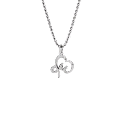Mesmerizing ‘M’ Diamond Pendant 18 KT / White Gold
