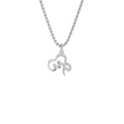 Mesmerizing ‘M’ Diamond Pendant 18 KT / White Gold