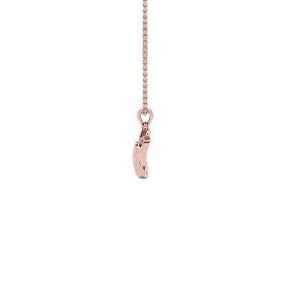 Noble ‘N’ Diamond Pendant 18 KT / Rose Gold