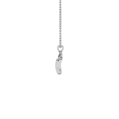 Noble ‘N’ Diamond Pendant 18 KT / White Gold