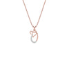 Opulent ‘O’ Diamond Pendant 18 KT / Rose Gold