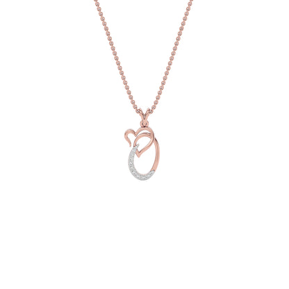 Opulent ‘O’ Diamond Pendant 18 KT / Rose Gold