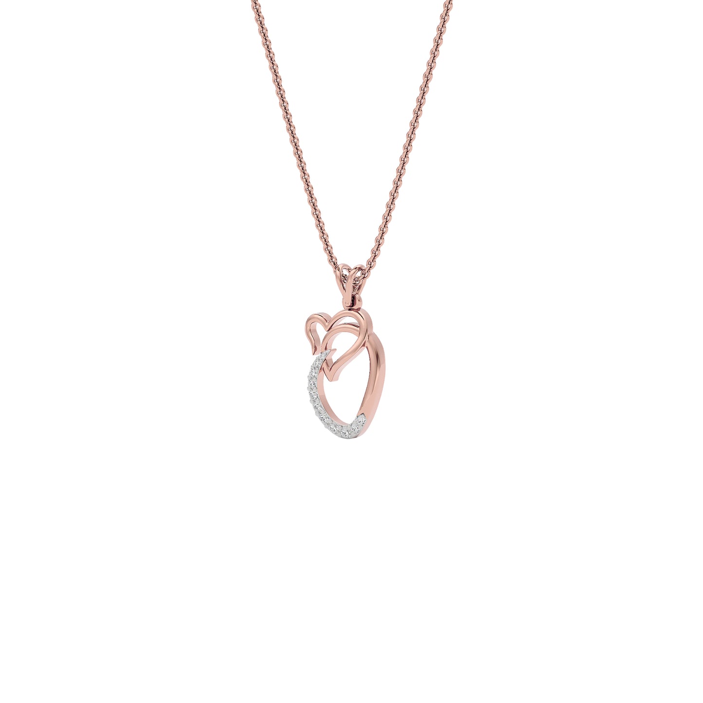 Opulent ‘O’ Diamond Pendant 18 KT / Rose Gold