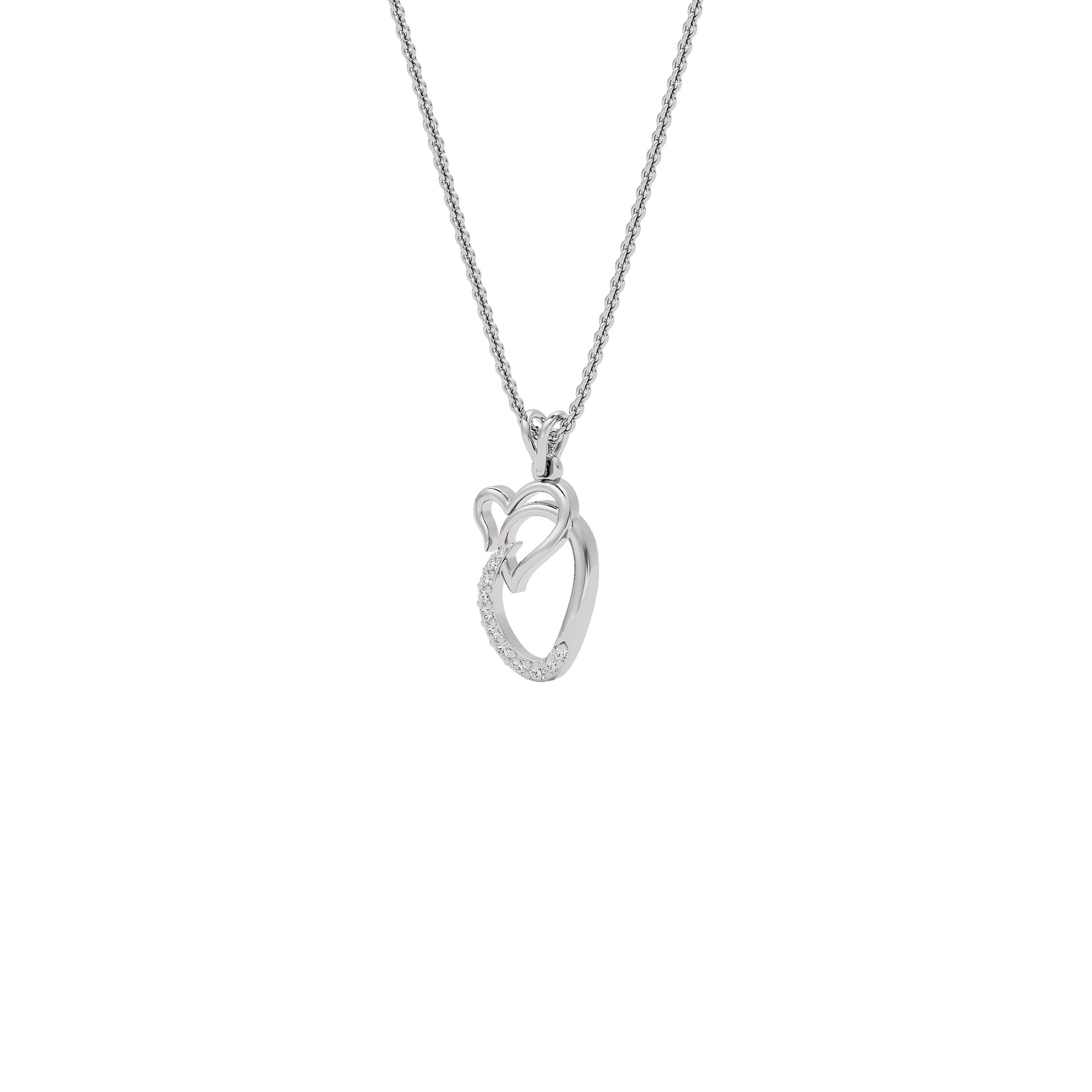 Opulent ‘O’ Diamond Pendant 18 KT / White Gold