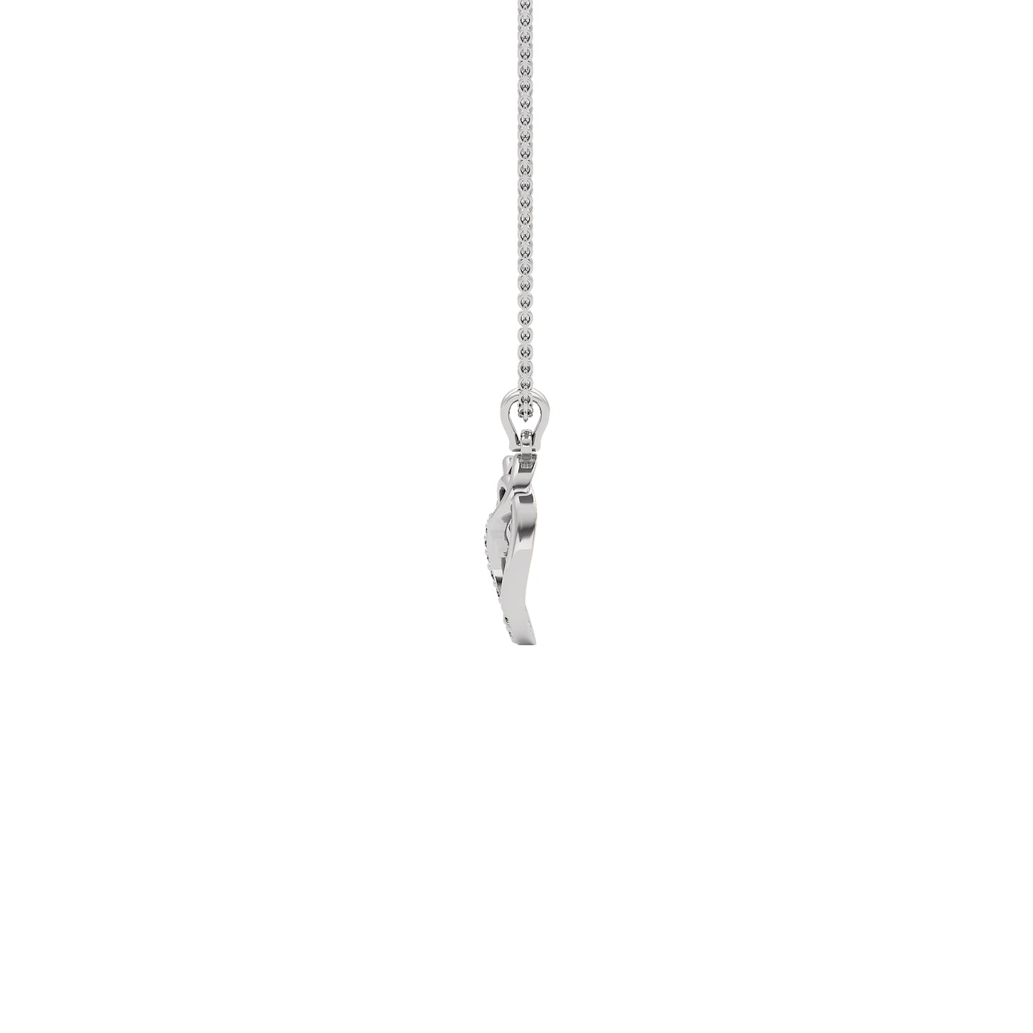 Opulent ‘O’ Diamond Pendant 18 KT / White Gold