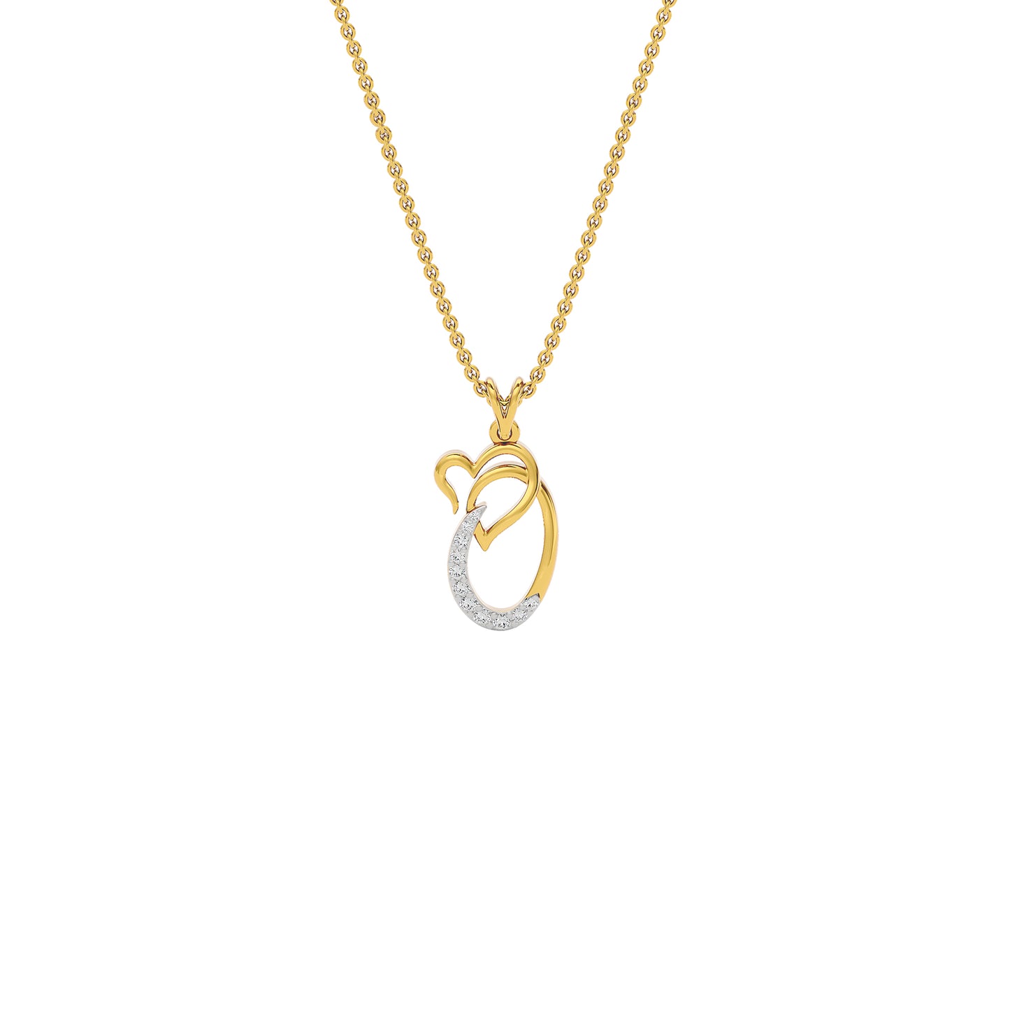 Opulent ‘O’ Diamond Pendant 18 KT / Yellow Gold