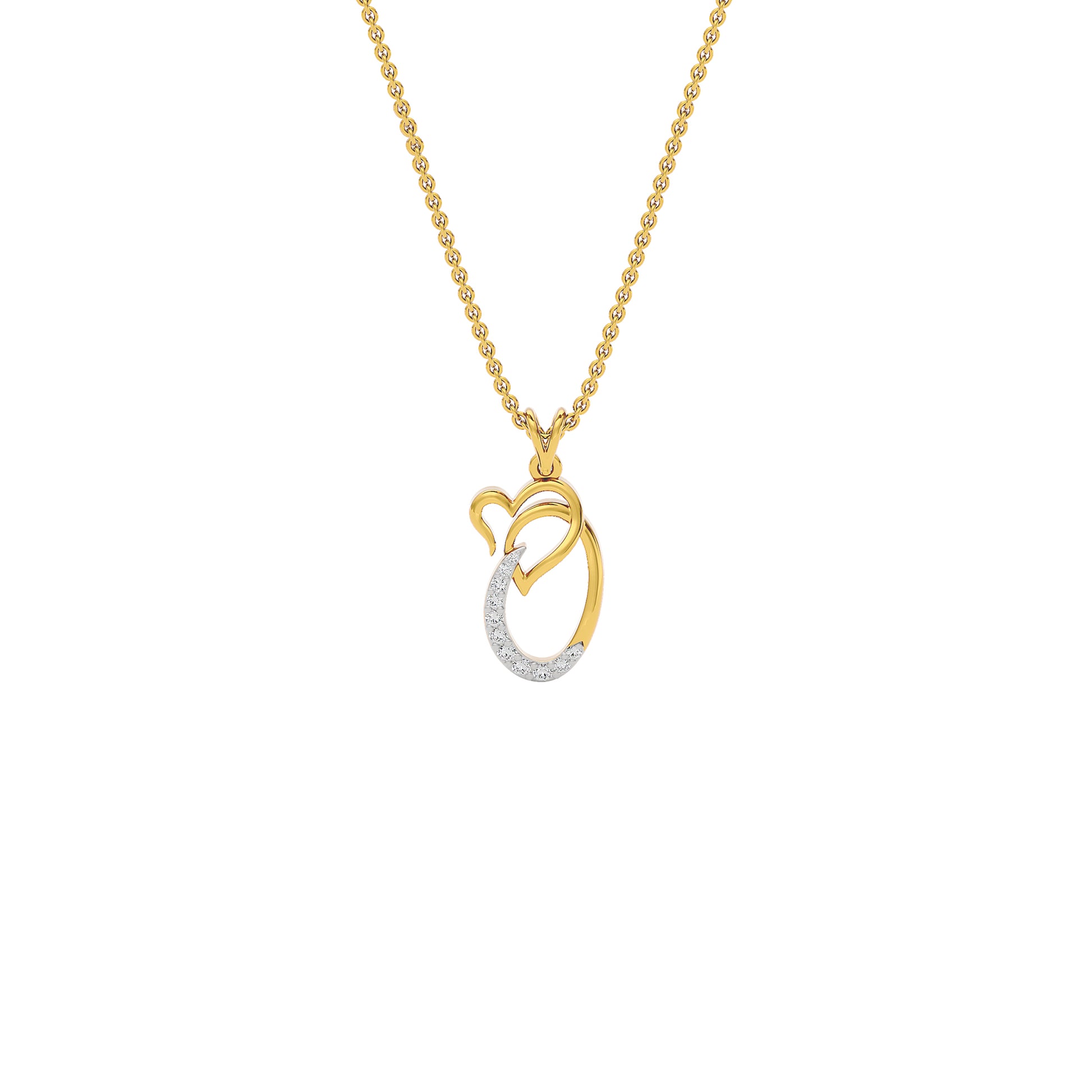 Opulent ‘O’ Diamond Pendant 18 KT / Yellow Gold