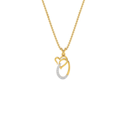 Opulent ‘O’ Diamond Pendant 18 KT / Yellow Gold