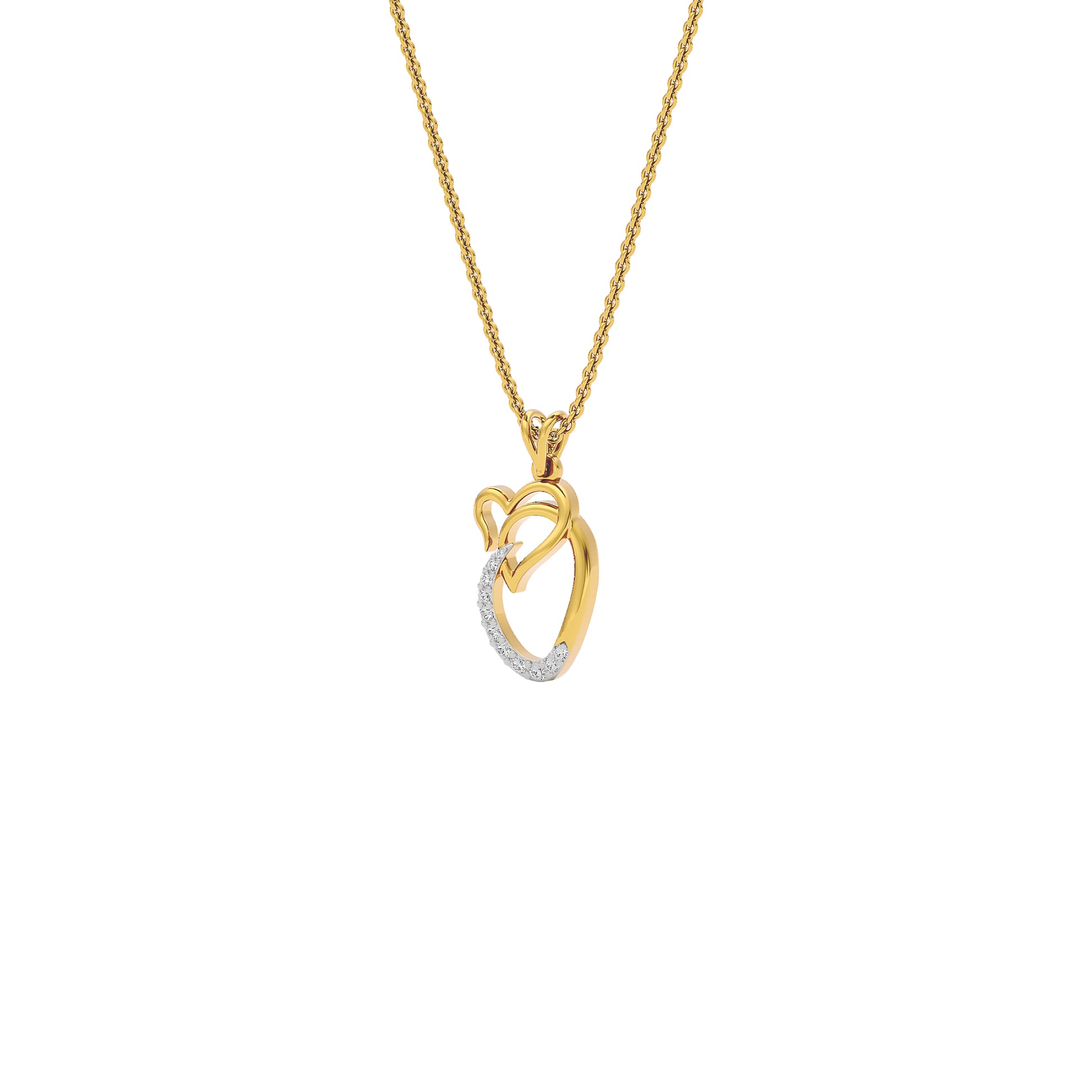 Opulent ‘O’ Diamond Pendant 18 KT / Yellow Gold